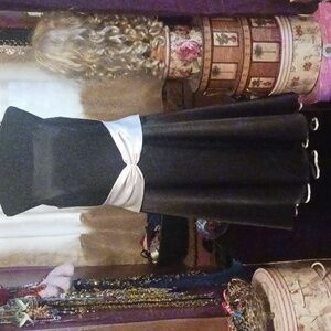 Let's Fashion Black & White Dress L